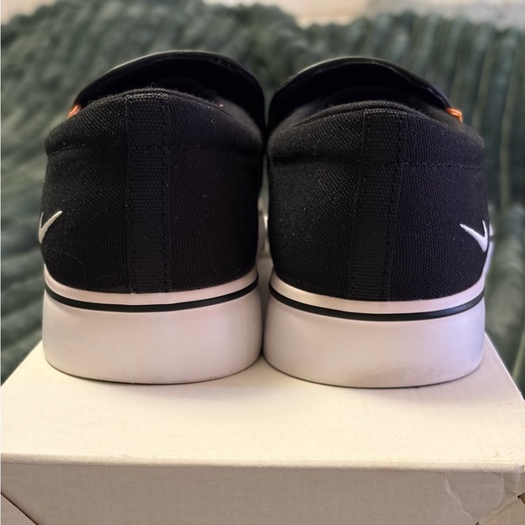 Nike Black and White Slip-On Sneakers - Picture 3 of 4